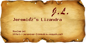 Jeremiás Lizandra névjegykártya